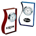 Lucite Curved Outline Quartz Clock